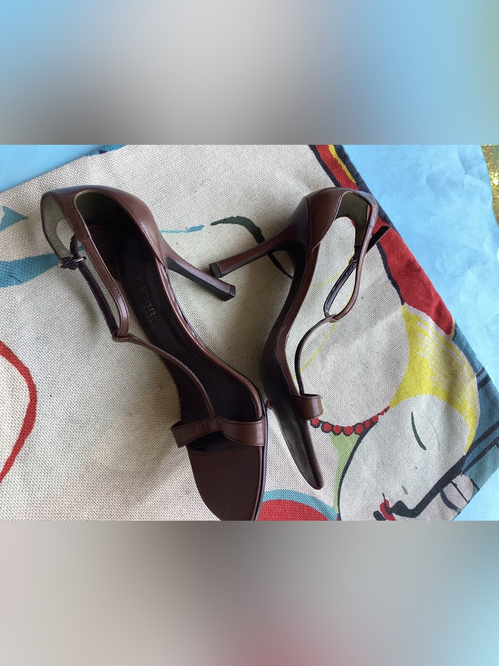 Cathy Jean brown t strap heels